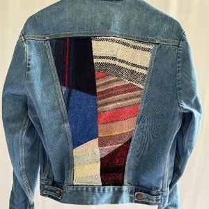 Vintage Upcycled Maverick Denim Jacket with Blanket Detail - UO Urban Renewal